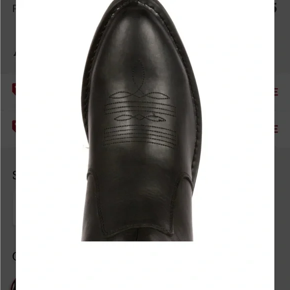 Durango Black Cowboy & Western Boots - Picture 6 of 15